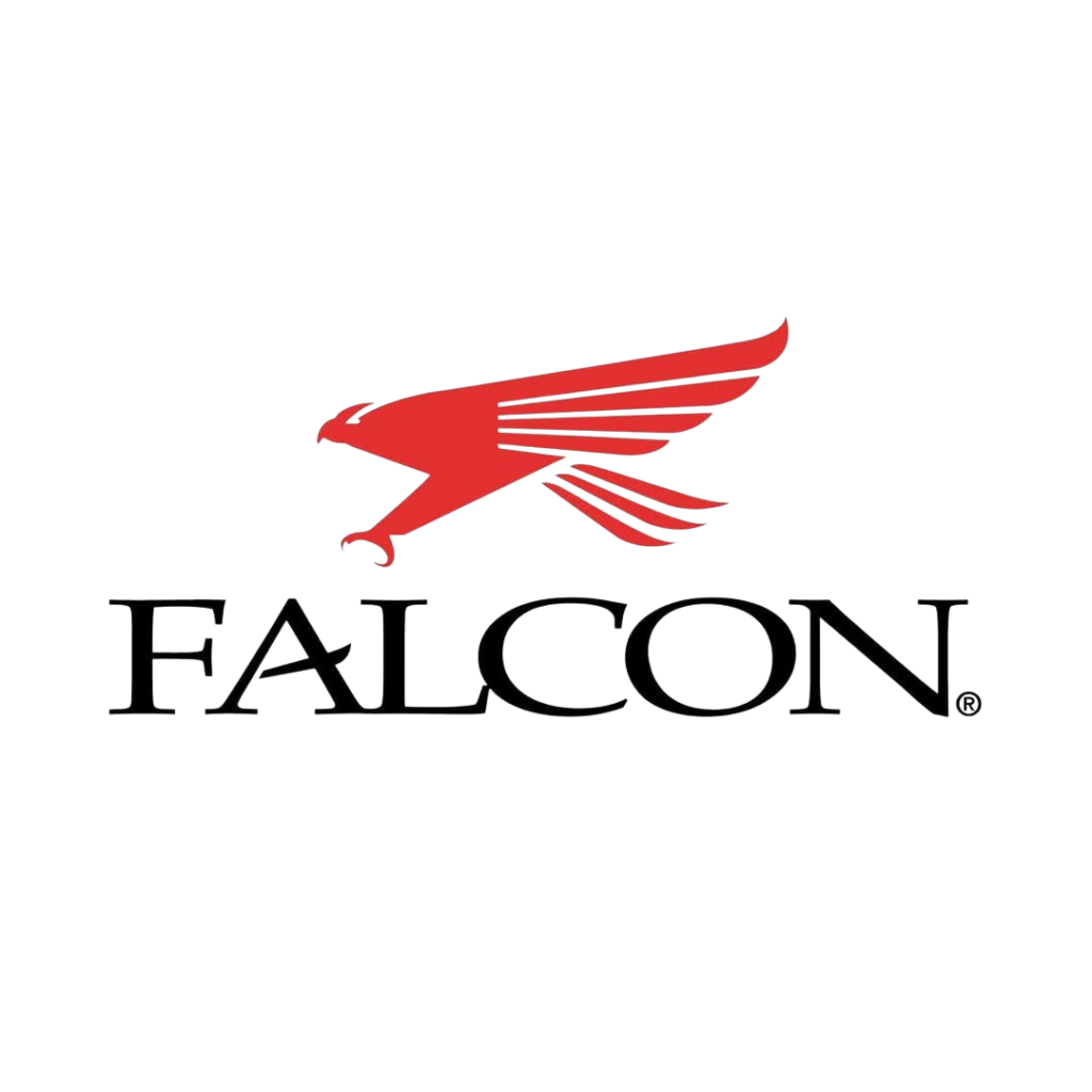 Lake Fork Trophy Bass: Red falcon silhouette above "FALCON," highlighting expert guide Dax Davis in bass fishing mastery.